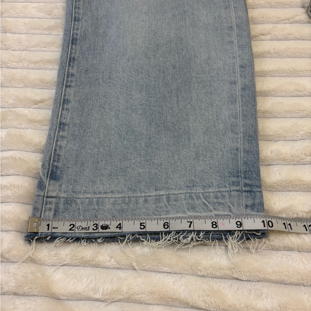 NWT PAIGE Arellia Wide Undone Hem High Waist Ankle Barrel Jeans, Fernanda 26 - Picture 14 of 14